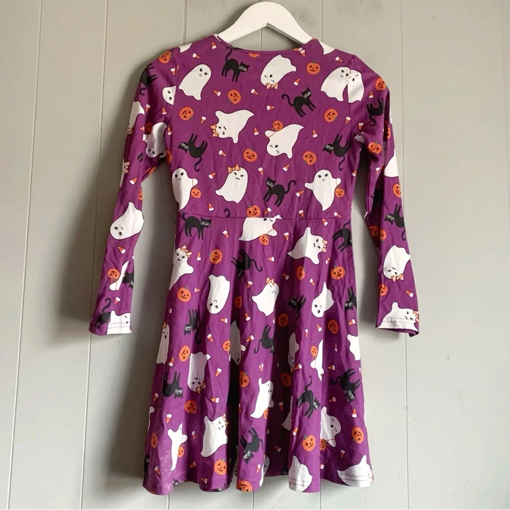 Children’s Place Halloween Printed Baby Doll Swing Dress Girls L